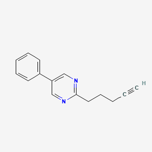 molecular formula C15H14N2 B1174566 2-(4-Pentynyl)-5-phenylpyrimidine 