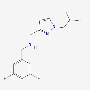 [(3,5-difluorophenyl)methyl]({[1-(2-methylpropyl)-1H-pyrazol-3-yl]methyl})amine