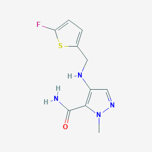 4-{[(5-fluorothiophen-2-yl)methyl]amino}-1-methyl-1H-pyrazole-5-carboxamide