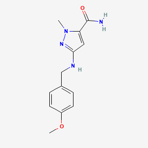 3-[(4-methoxybenzyl)amino]-1-methyl-1H-pyrazole-5-carboxamide