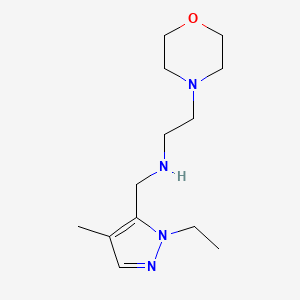 [(1-ethyl-4-methyl-1H-pyrazol-5-yl)methyl][2-(morpholin-4-yl)ethyl]amine