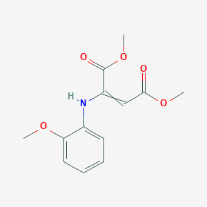 molecular formula C13H15NO5 B11745752 1,4-Dimethyl 2-[(2-methoxyphenyl)amino]but-2-enedioate 