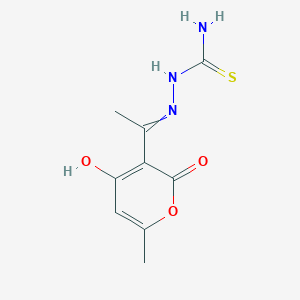 [1-(4-Hydroxy-6-methyl-2-oxo-pyran-3-yl)ethylideneamino]thiourea