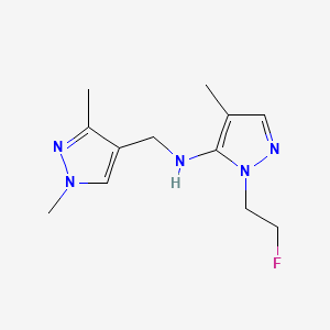 N-[(1,3-dimethyl-1H-pyrazol-4-yl)methyl]-1-(2-fluoroethyl)-4-methyl-1H-pyrazol-5-amine