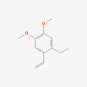 molecular formula C12H16O2 B11745777 1-Ethyl-4,5-dimethoxy-2-vinylbenzene 