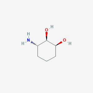 molecular formula C6H13NO2 B11745798 (1S,2R,3S)-3-Aminocyclohexane-1,2-diol 