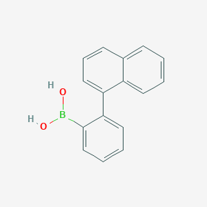 molecular formula C16H13BO2 B11745803 2-(Naphthalen-1-yl)phenylboronic acid 