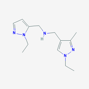 [(1-ethyl-1H-pyrazol-5-yl)methyl][(1-ethyl-3-methyl-1H-pyrazol-4-yl)methyl]amine