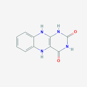 molecular formula C10H8N4O2 B11745829 5,10-Dihydrobenzo[g]pteridine-2,4(1H,3H)-dione CAS No. 5722-87-2