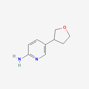 molecular formula C9H12N2O B11745831 5-(Oxolan-3-yl)pyridin-2-amine 