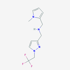 [(1-methyl-1H-pyrrol-2-yl)methyl]({[1-(2,2,2-trifluoroethyl)-1H-pyrazol-3-yl]methyl})amine