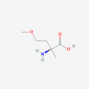 molecular formula C6H13NO3 B11745839 (2S)-2-Amino-4-methoxy-2-methylbutanoic acid 