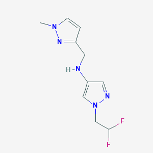 1-(2,2-difluoroethyl)-N-[(1-methyl-1H-pyrazol-3-yl)methyl]-1H-pyrazol-4-amine