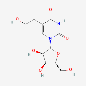 molecular formula C11H16N2O7 B11745857 5-(2-Hydroxyethyl)uridine 