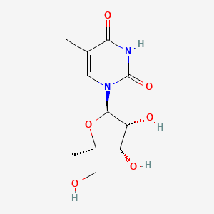 1-[(2R,3R,4S,5R)-3,4-dihydroxy-5-(hydroxymethyl)-5-methyloxolan-2-yl]-5-methylpyrimidine-2,4-dione