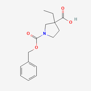 1-((Benzyloxy)carbonyl)-3-ethylpyrrolidine-3-carboxylic acid