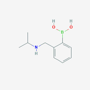 molecular formula C10H16BNO2 B11745907 2-((Isopropylamino)methyl)phenylboronic acid 