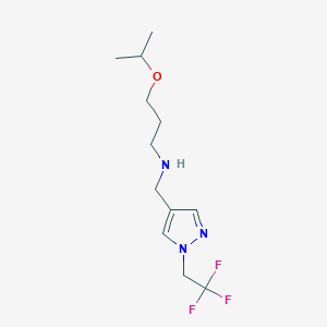 [3-(propan-2-yloxy)propyl]({[1-(2,2,2-trifluoroethyl)-1H-pyrazol-4-yl]methyl})amine