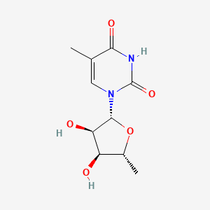 1-[(2R,3R,4S,5R)-3,4-dihydroxy-5-methyloxolan-2-yl]-5-methylpyrimidine-2,4-dione