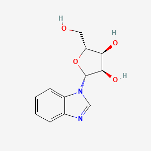 (2R,3R,4S,5R)-2-(1H-1,3-benzodiazol-1-yl)-5-(hydroxymethyl)oxolane-3,4-diol