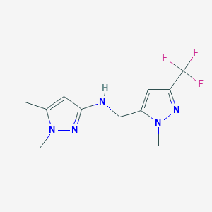 1,5-Dimethyl-N-{[1-methyl-3-(trifluoromethyl)-1H-pyrazol-5-YL]methyl}-1H-pyrazol-3-amine