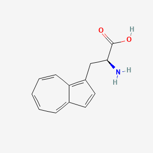 molecular formula C13H13NO2 B11746033 beta-(1-Azulenyl)-l-alanine 