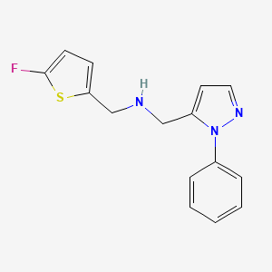 [(5-fluorothiophen-2-yl)methyl][(1-phenyl-1H-pyrazol-5-yl)methyl]amine