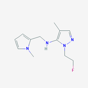 1-(2-fluoroethyl)-4-methyl-N-[(1-methyl-1H-pyrrol-2-yl)methyl]-1H-pyrazol-5-amine