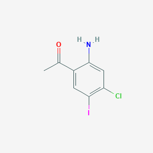 1-(2-Amino-4-chloro-5-iodophenyl)ethanone