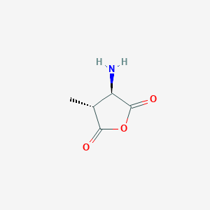 molecular formula C5H7NO3 B1174608 (3R,4R)-3-Amino-4-methyldihydrofuran-2,5-dione CAS No. 151960-64-4