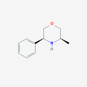 molecular formula C11H15NO B11746120 (3R,5S)-3-methyl-5-phenylmorpholine 