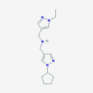 [(1-cyclopentyl-1H-pyrazol-4-yl)methyl][(1-ethyl-1H-pyrazol-4-yl)methyl]amine