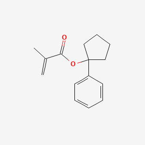 molecular formula C15H18O2 B11746185 1-Phenylcyclopentyl methacrylate 