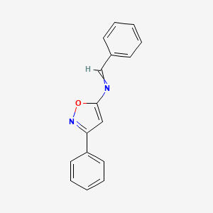 1-phenyl-N-(3-phenyl-1,2-oxazol-5-yl)methanimine