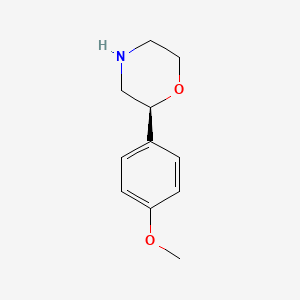 molecular formula C11H15NO2 B11746215 (S)-2-(4-Methoxyphenyl)morpholine CAS No. 761397-10-8