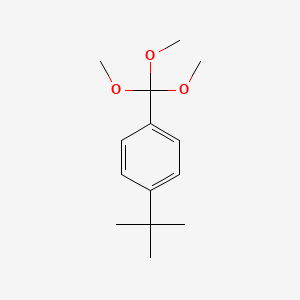 molecular formula C14H22O3 B11746227 1-(tert-Butyl)-4-(trimethoxymethyl)benzene 