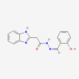 2-(1H-1,3-benzodiazol-2-yl)-N'-[(E)-(2-hydroxyphenyl)methylidene]acetohydrazide