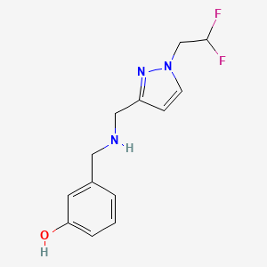 3-[({[1-(2,2-difluoroethyl)-1H-pyrazol-3-yl]methyl}amino)methyl]phenol