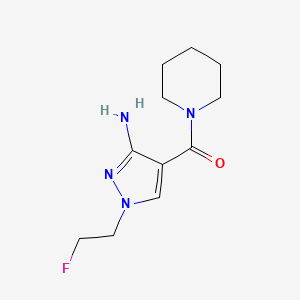 1-(2-Fluoroethyl)-4-(piperidin-1-ylcarbonyl)-1H-pyrazol-3-amine