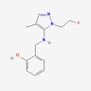 2-({[1-(2-fluoroethyl)-4-methyl-1H-pyrazol-5-yl]amino}methyl)phenol