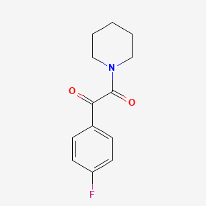 molecular formula C13H14FNO2 B11746287 1-(4-Fluorophenyl)-2-(piperidin-1-yl)ethane-1,2-dione 