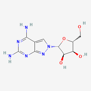 4,6-Diamino-2-(b-D-ribofuranosyl)-2H-pyrazolo[3,4-d]pyrimidine