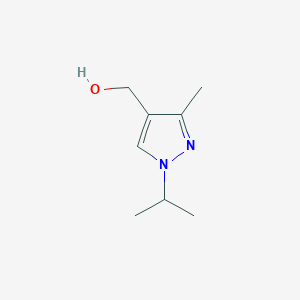 molecular formula C8H14N2O B11746333 [3-methyl-1-(propan-2-yl)-1H-pyrazol-4-yl]methanol CAS No. 1007542-24-6