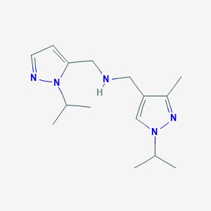 {[3-methyl-1-(propan-2-yl)-1H-pyrazol-4-yl]methyl}({[1-(propan-2-yl)-1H-pyrazol-5-yl]methyl})amine