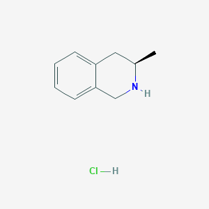 molecular formula C10H14ClN B11746346 (3R)-3-Methyl-1,2,3,4-tetrahydroisoquinoline hydrochloride 