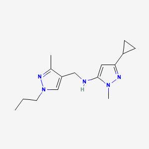 3-cyclopropyl-1-methyl-N-[(3-methyl-1-propyl-1H-pyrazol-4-yl)methyl]-1H-pyrazol-5-amine