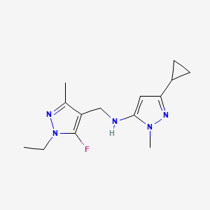 3-cyclopropyl-N-[(1-ethyl-5-fluoro-3-methyl-1H-pyrazol-4-yl)methyl]-1-methyl-1H-pyrazol-5-amine