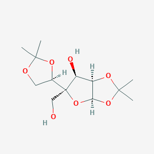 molecular formula C13H22O7 B11746435 (3aR,5R,6S,6aR)-5-[(4R)-2,2-Dimethyl-1,3-dioxolan-4-yl]-5-(hydroxymethyl)-2,2-dimethyl-6,6a-dihydro-3aH-furo[2,3-d][1,3]-dioxol-6-ol 