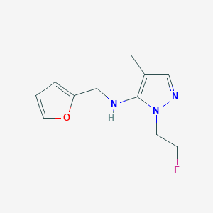 1-(2-fluoroethyl)-N-(furan-2-ylmethyl)-4-methyl-1H-pyrazol-5-amine