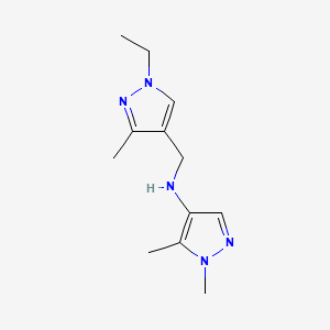 N-[(1-Ethyl-3-methyl-1H-pyrazol-4-YL)methyl]-1,5-dimethyl-1H-pyrazol-4-amine